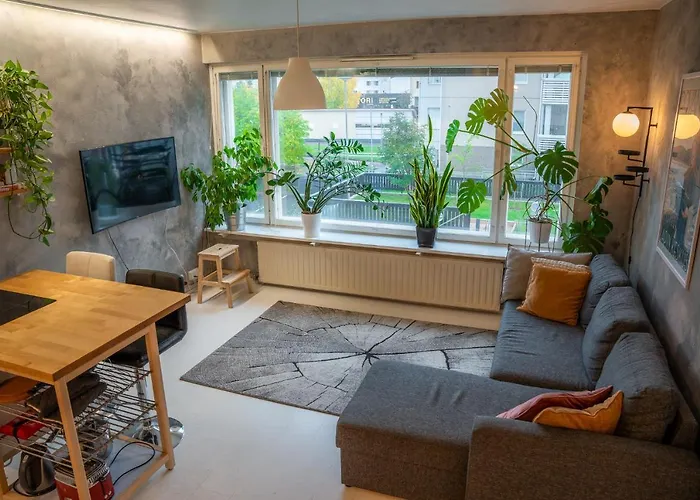 アパート Arctic Circle Retreat: Stylish 2-room ロヴァニエミ